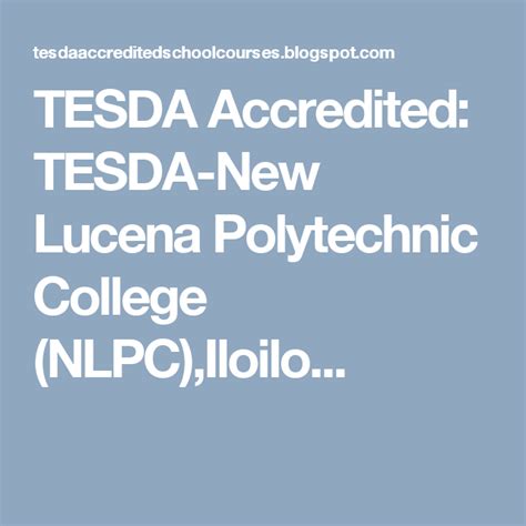 tesda lucena contact number|Tesda.